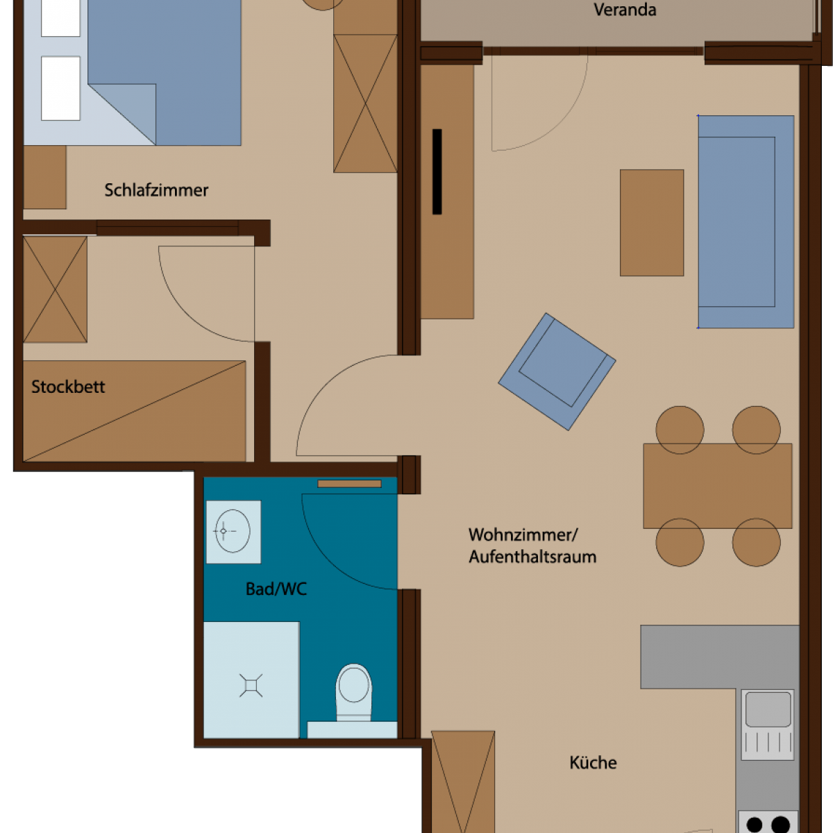 Appartement Typ 2 Rössle Appartements
