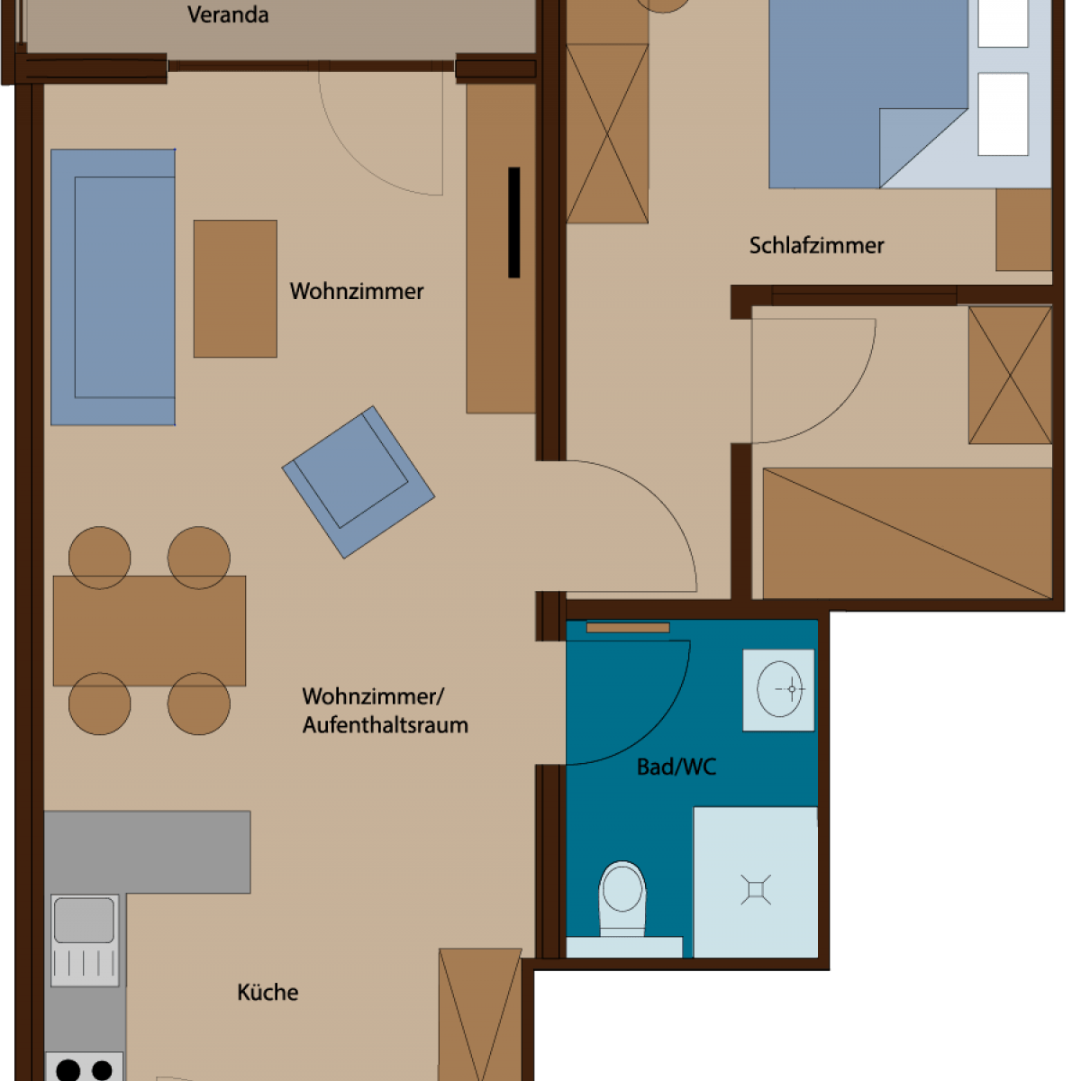 Appartement Typ 3 Rössle Appartements