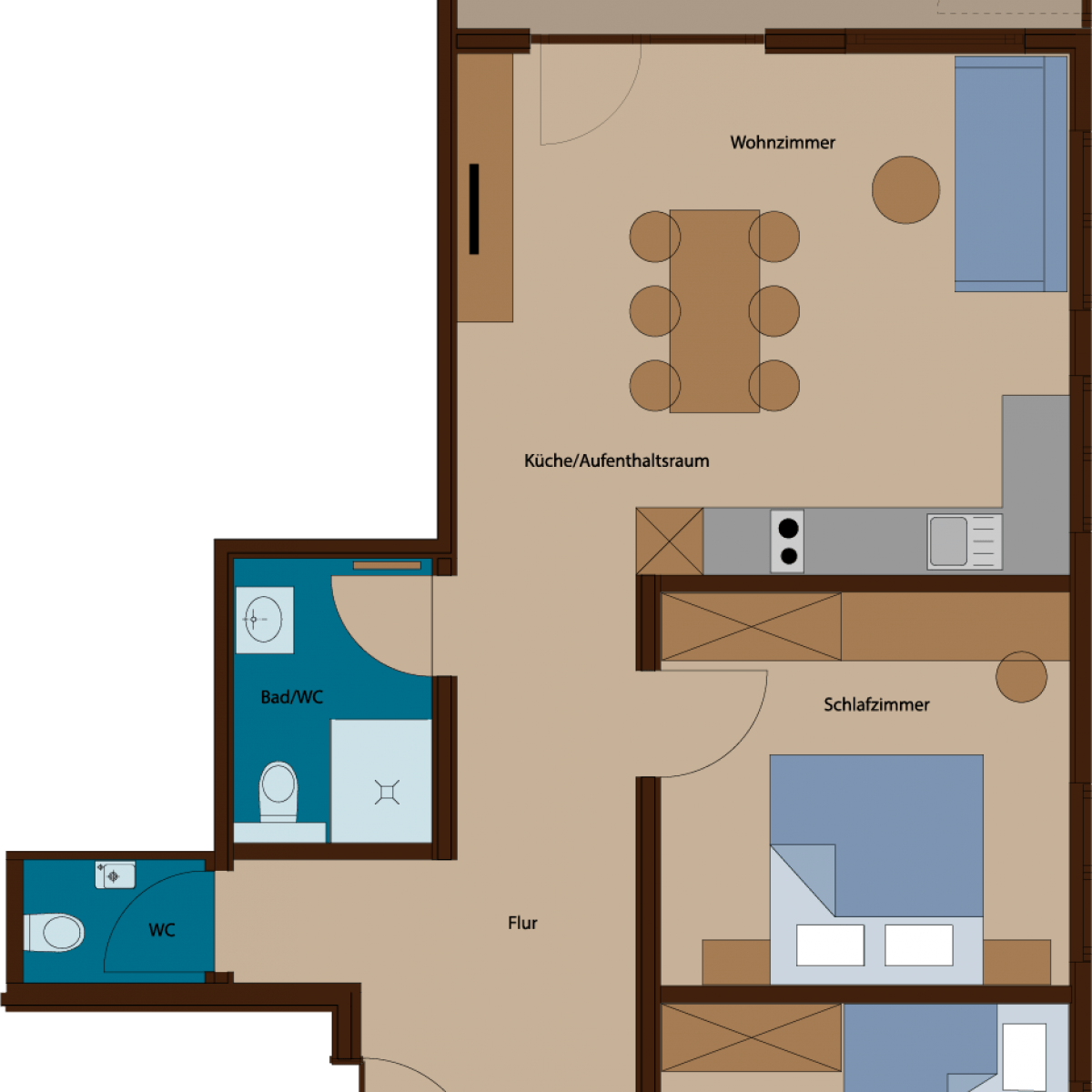 Appartement Typ 4 Rössle Appartements