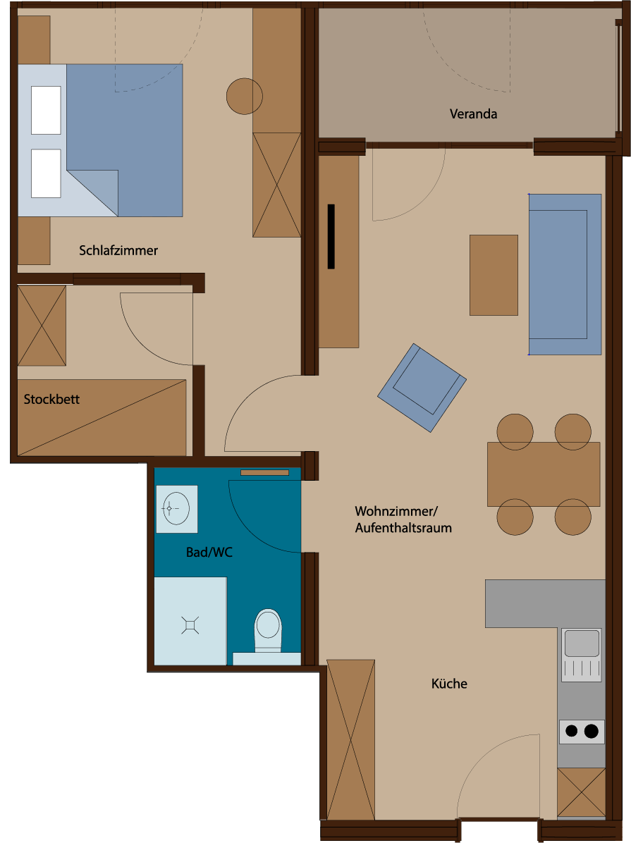 Appartement Typ 2 Rössle Appartements