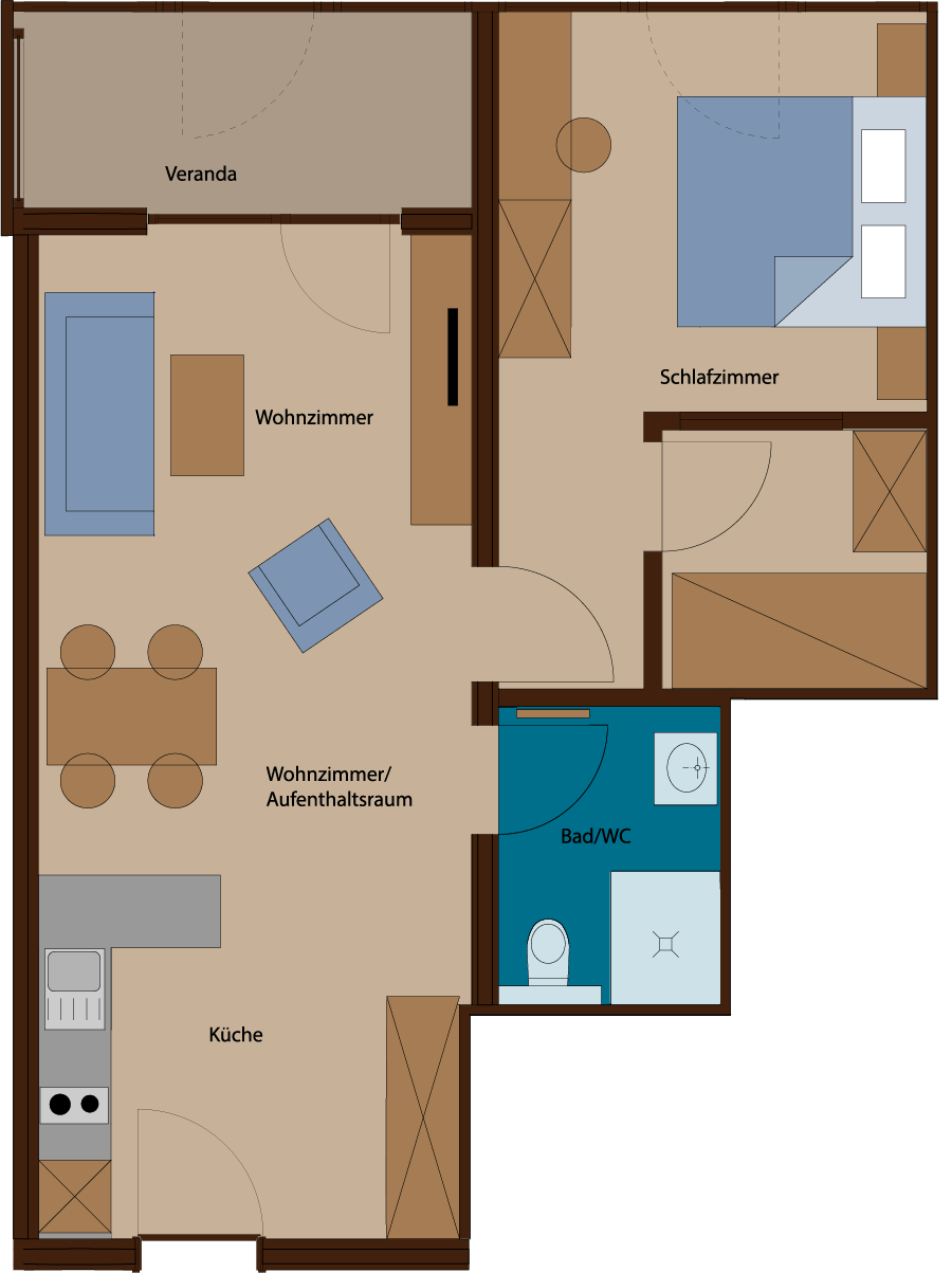 Appartement Typ 3 Rössle Appartements